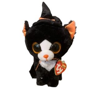 Ty Beanie Boos Witchie the Cat plush toy Halloween Black Cat